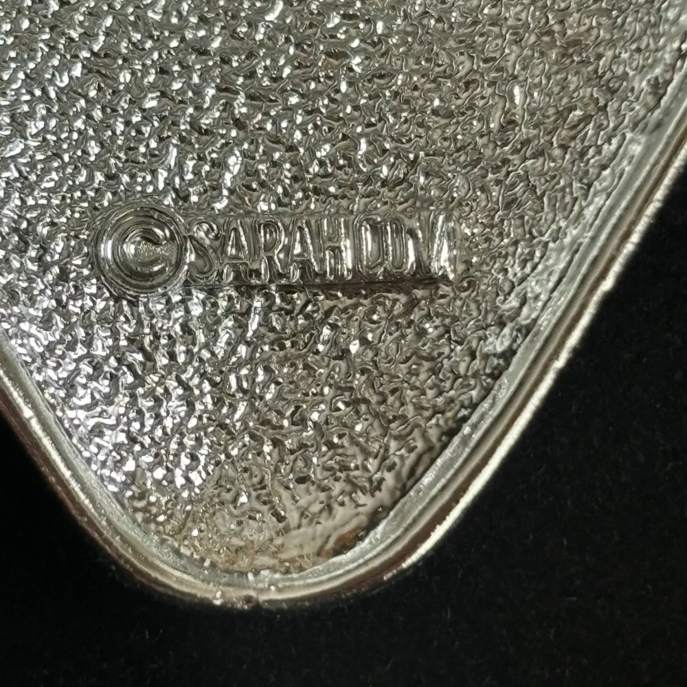 Sarah Coventry 1968 Silver toned  Strawberry Brooch